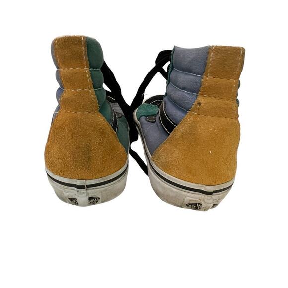 Womans Van Off The Wall Hi-Tops In Colorful Suede Lace Up Shoes 7. - Picture 6 of 8